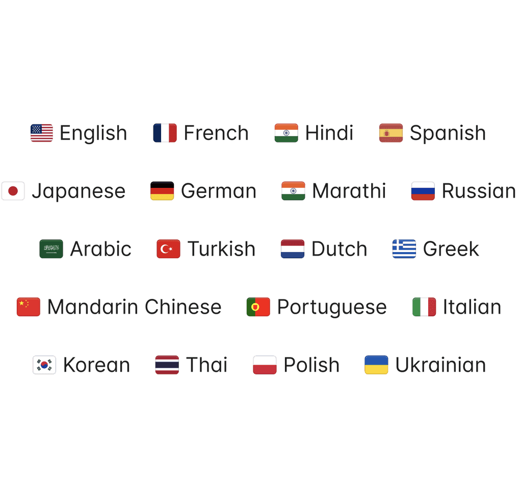 Multilingual Support