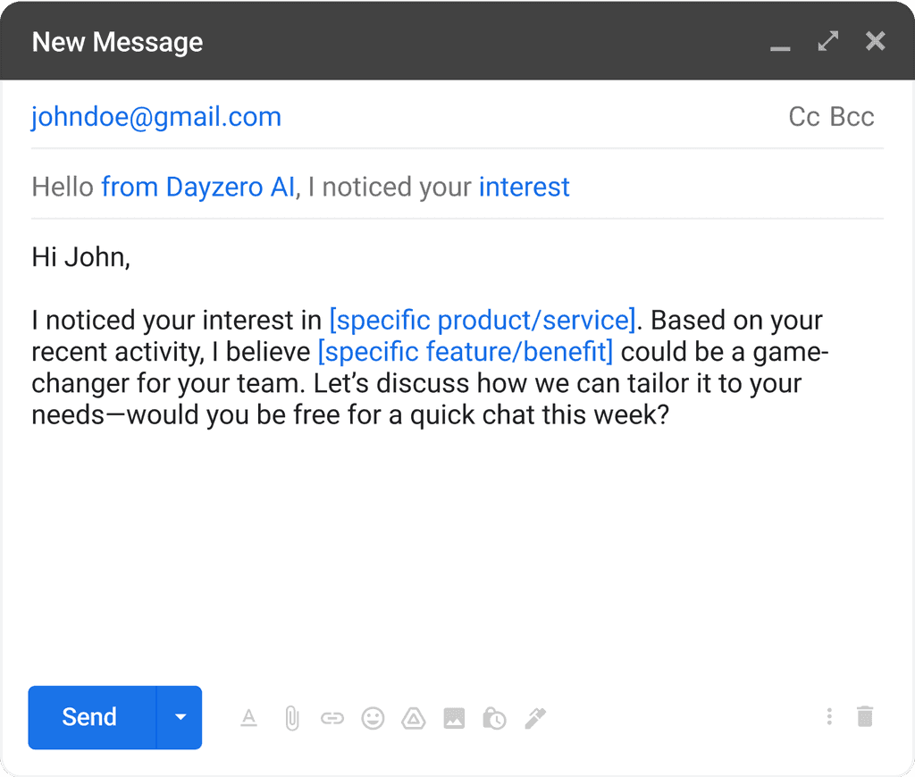 Personalized Outreach